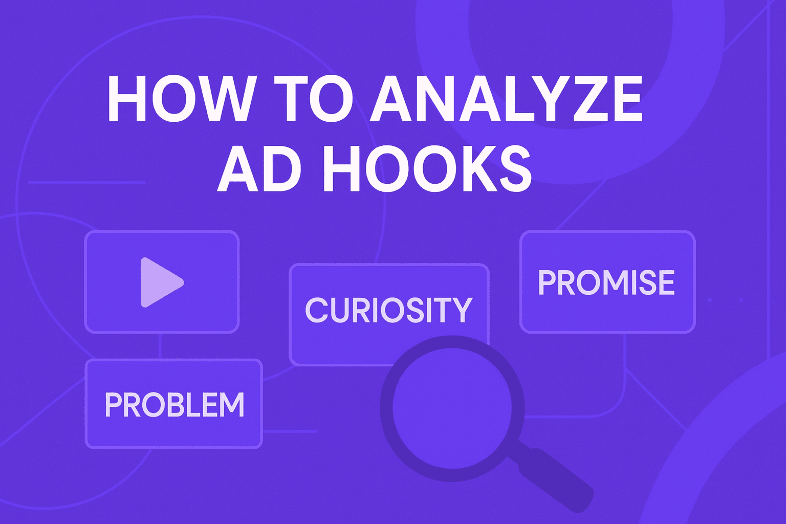 Illustration of different ad hook styles