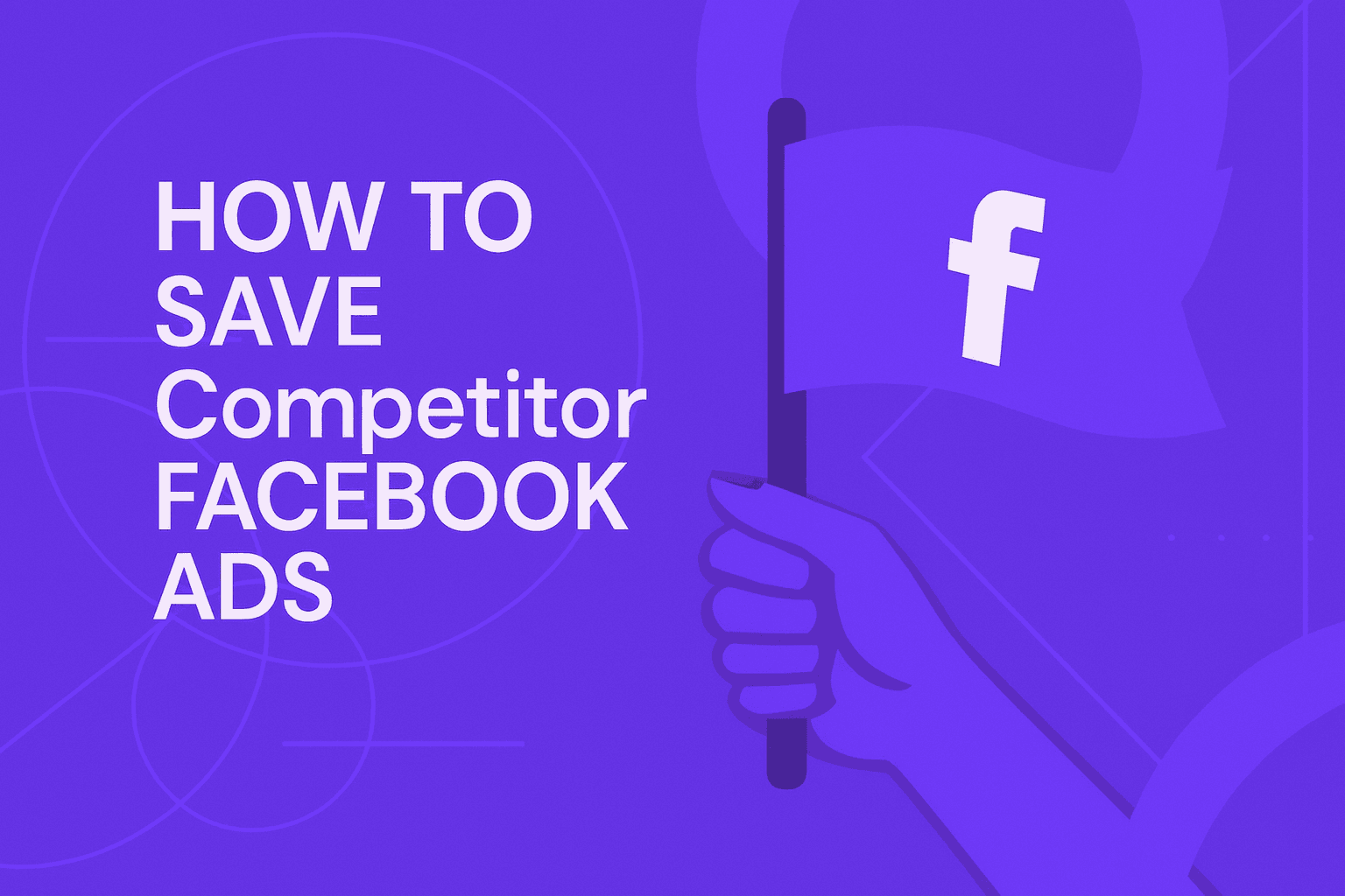 Workflow diagram for saving competitor Facebook ads
